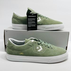 Converse Ctas Low Top Louie Lopez Pro Jade Stone Green White Suede NEW